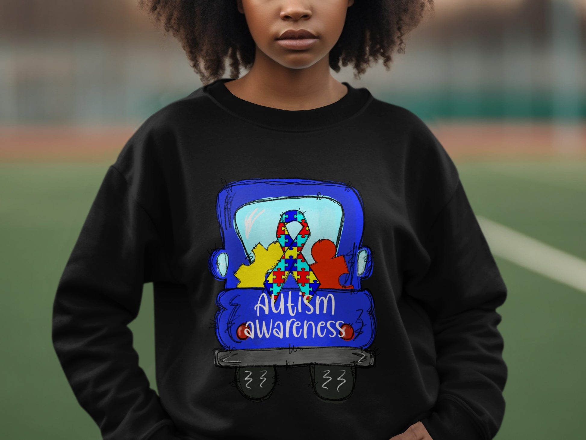 Autism Awareness Colorful Design Sweatshirt