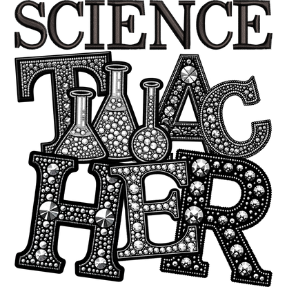 Science Teacher Rhinestone Design Art Product
