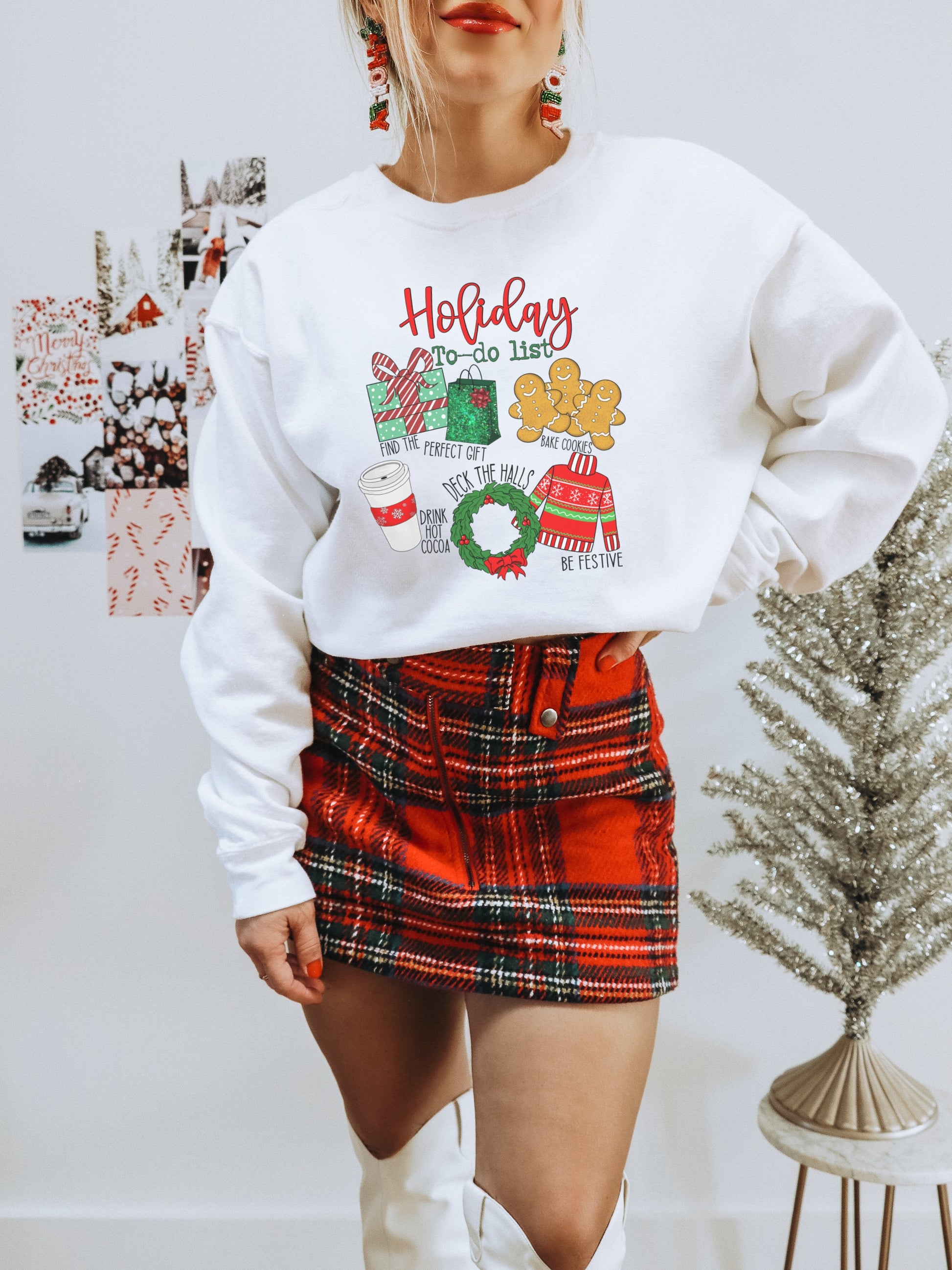 Holiday To-do List Graphic Sweater for Festive Looks