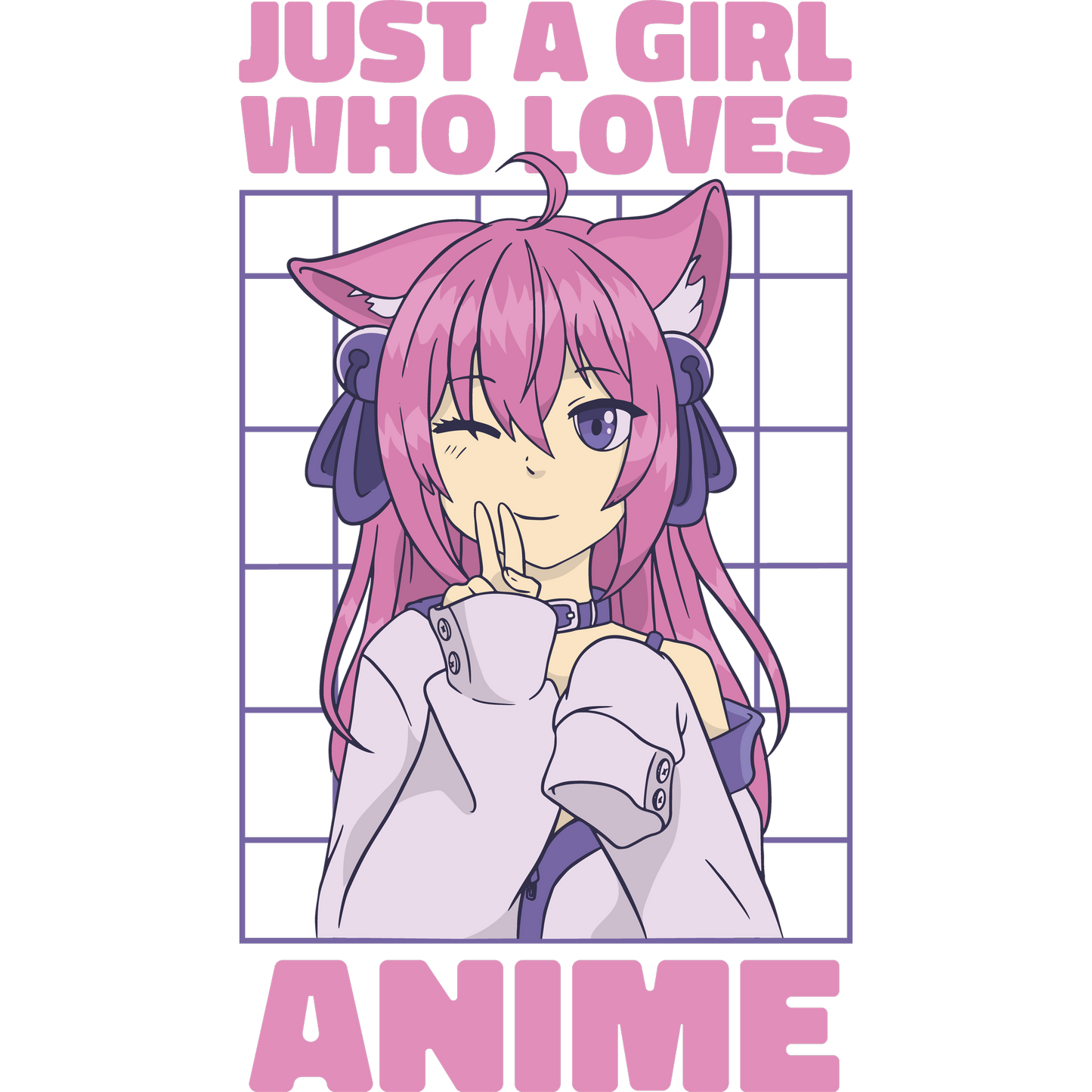 Just a Girl Who Loves Anime Graphic Tee
