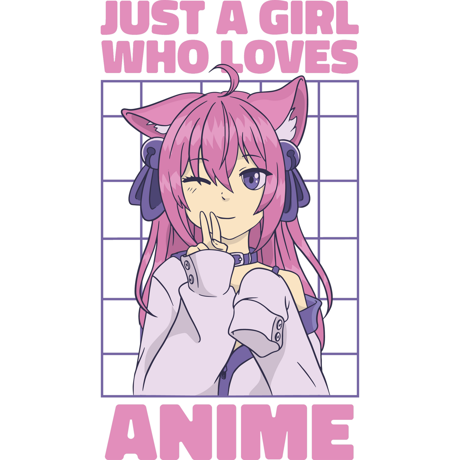 Just a Girl Who Loves Anime Graphic Tee