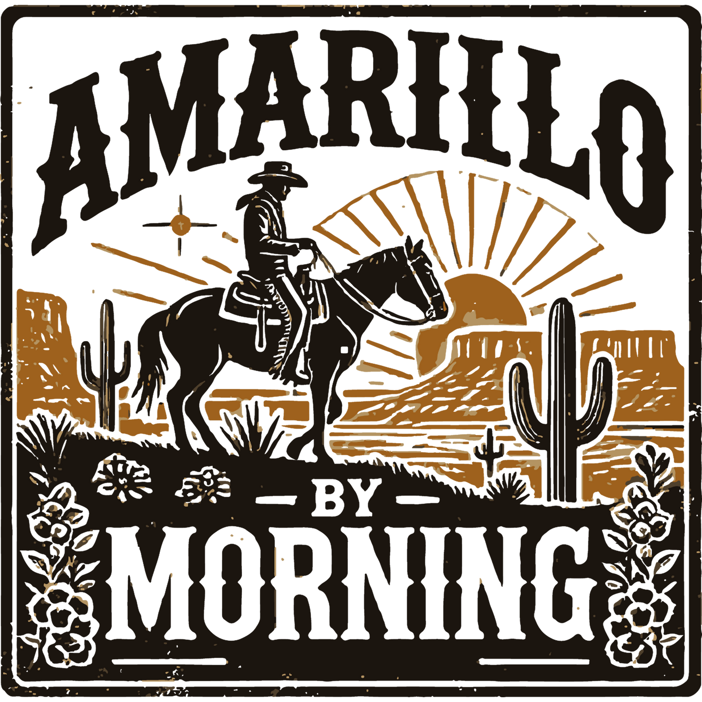 AmaRilo by Morning Western Themed Art Print
