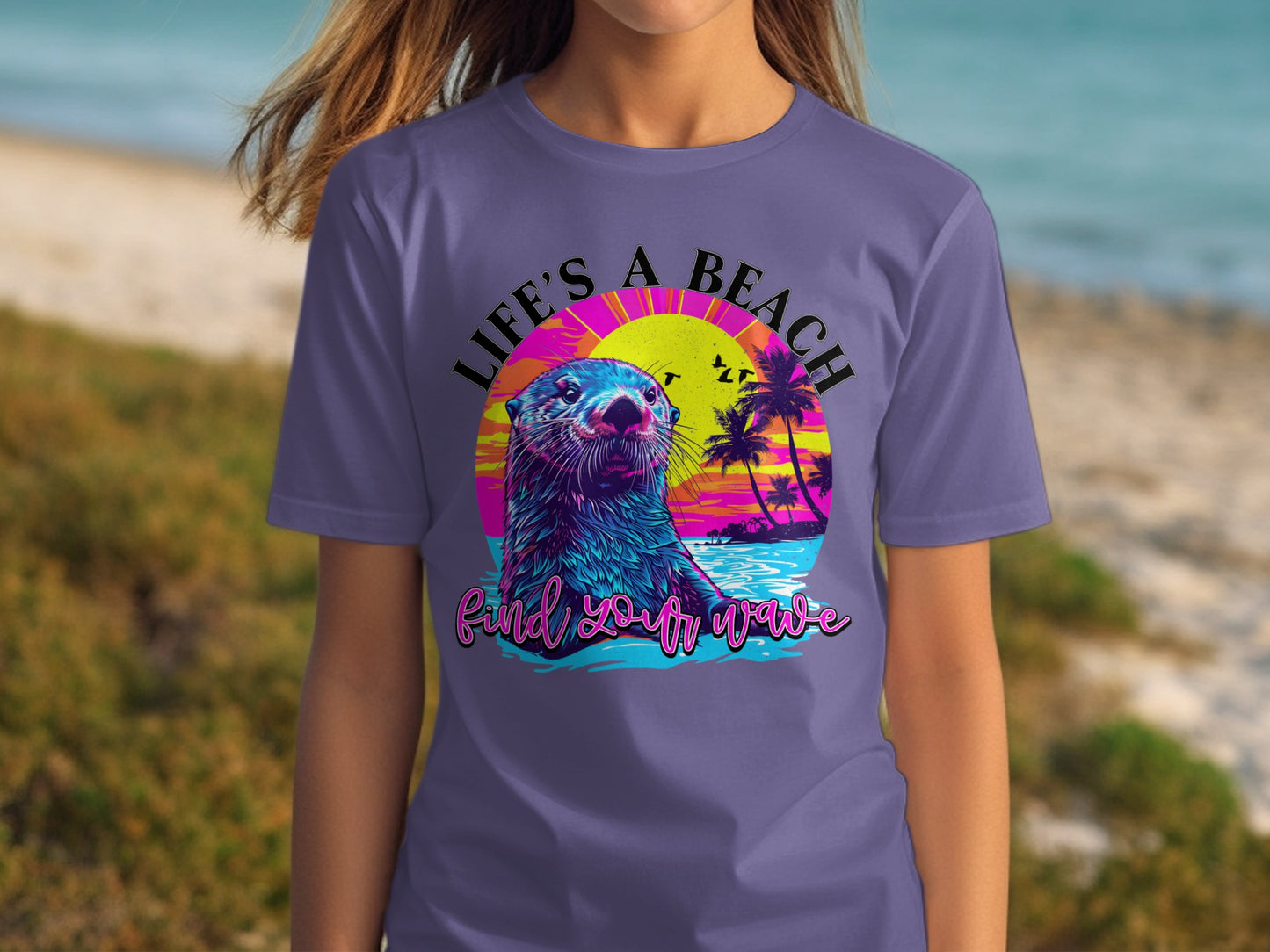 Life's A Beach Find Your Wave Graphic Tee product