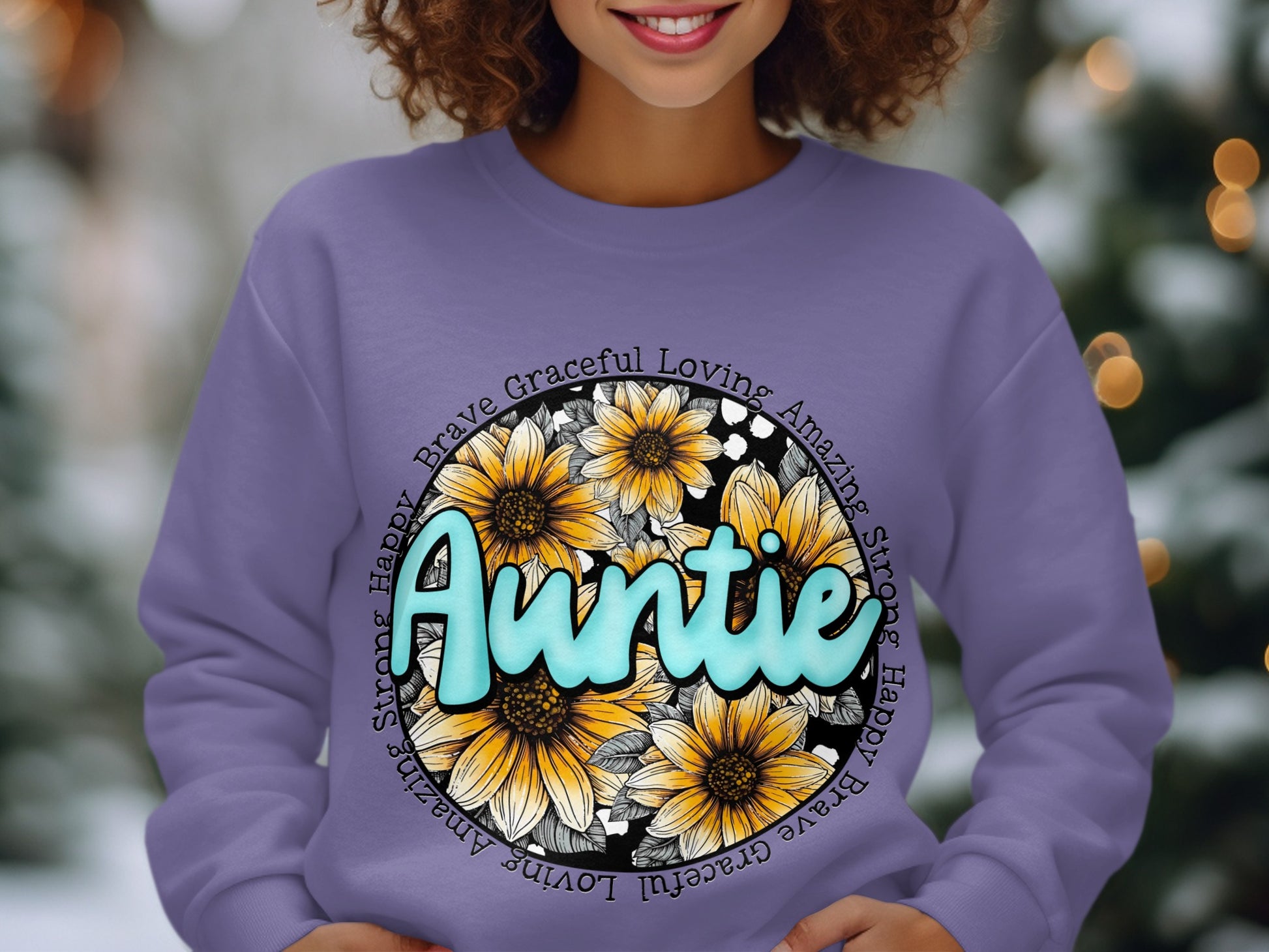 Auntie Brave Graceful Loving Happy Strong Product