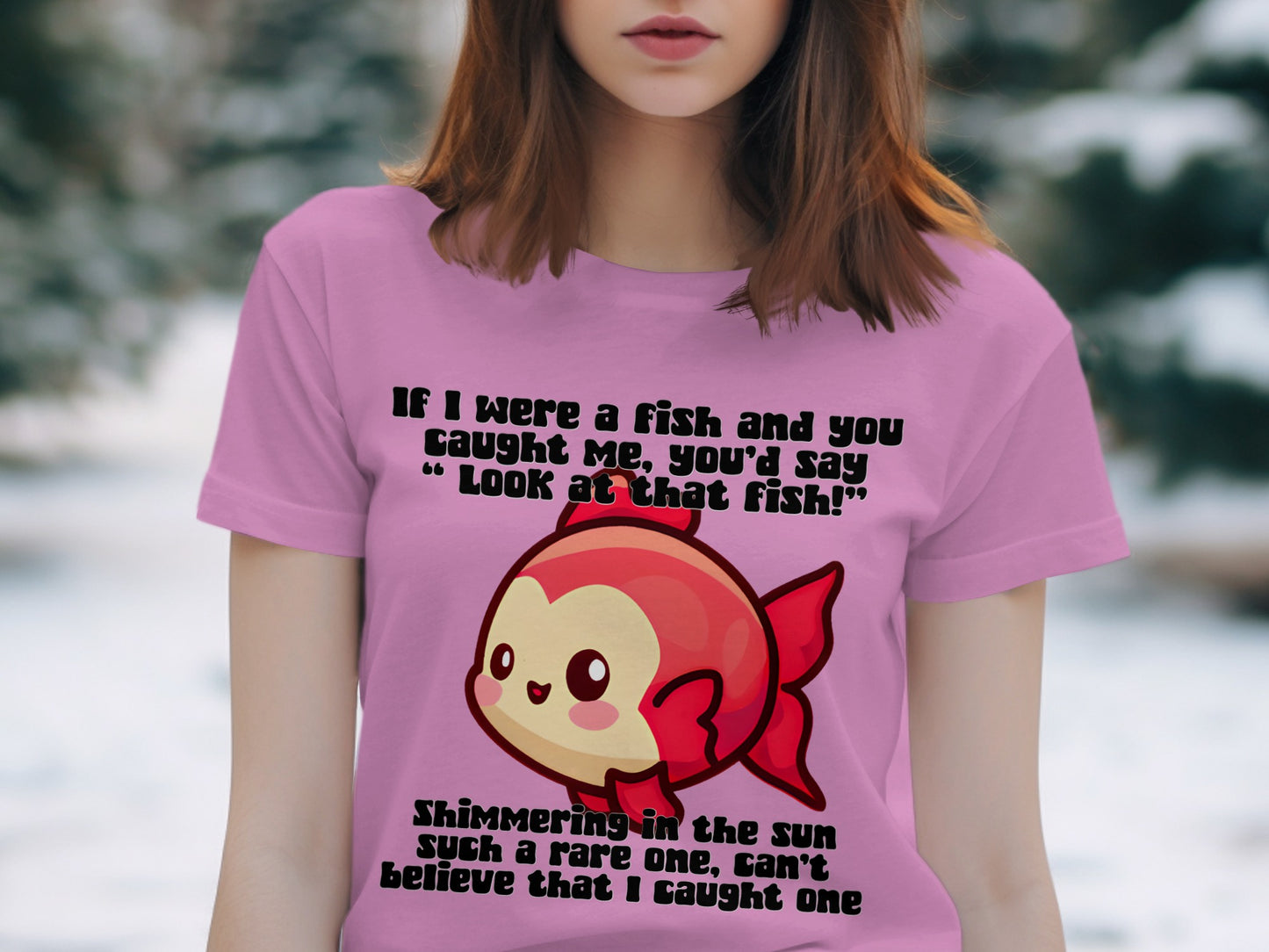 If I were a fish and you caught me you'd say look at that product