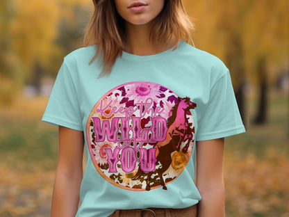 Keep the Wild in You with Horse Design T-Shirt