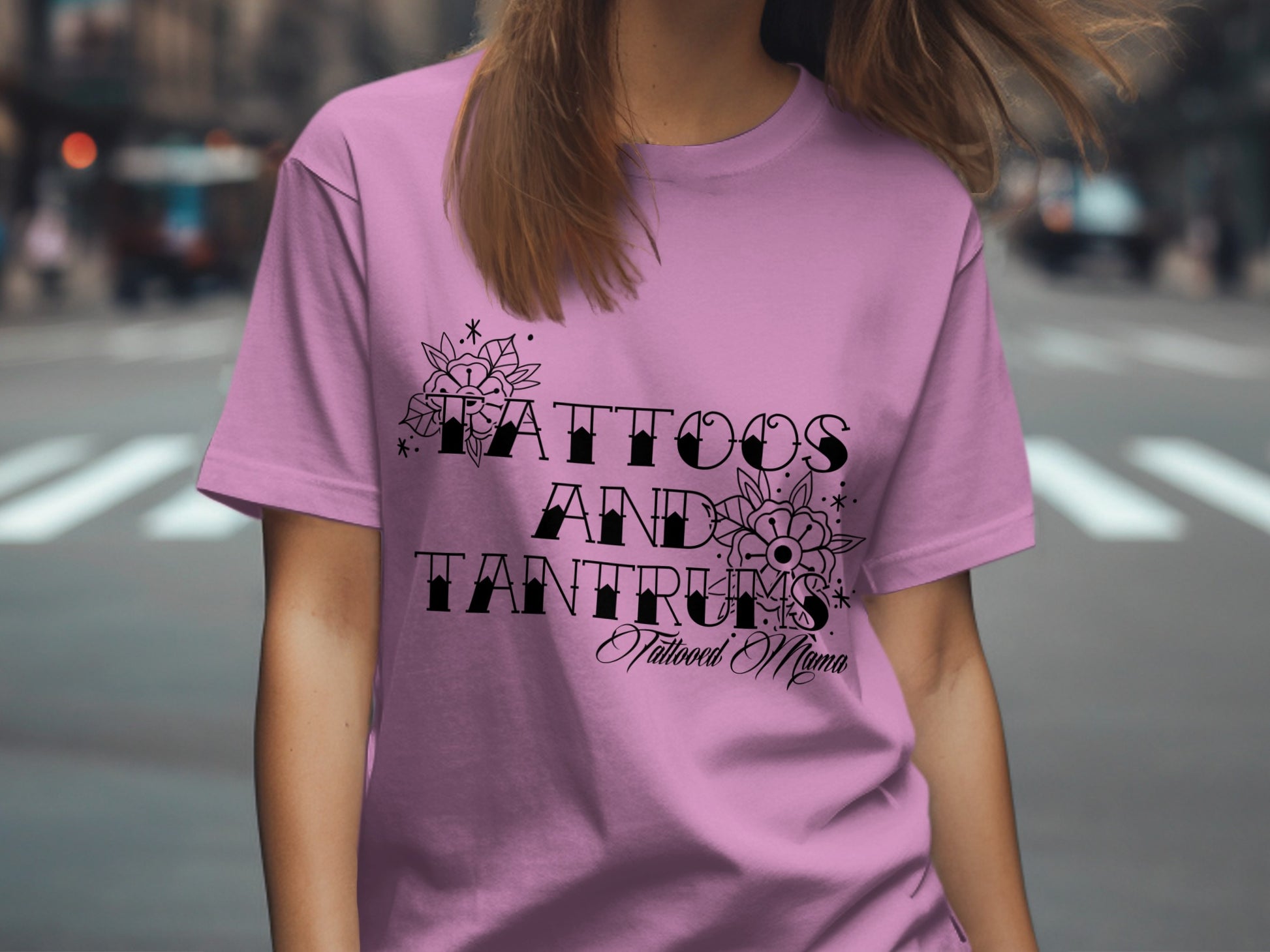 Tattoos and Tantrums Casual Wear Statement T-shirt