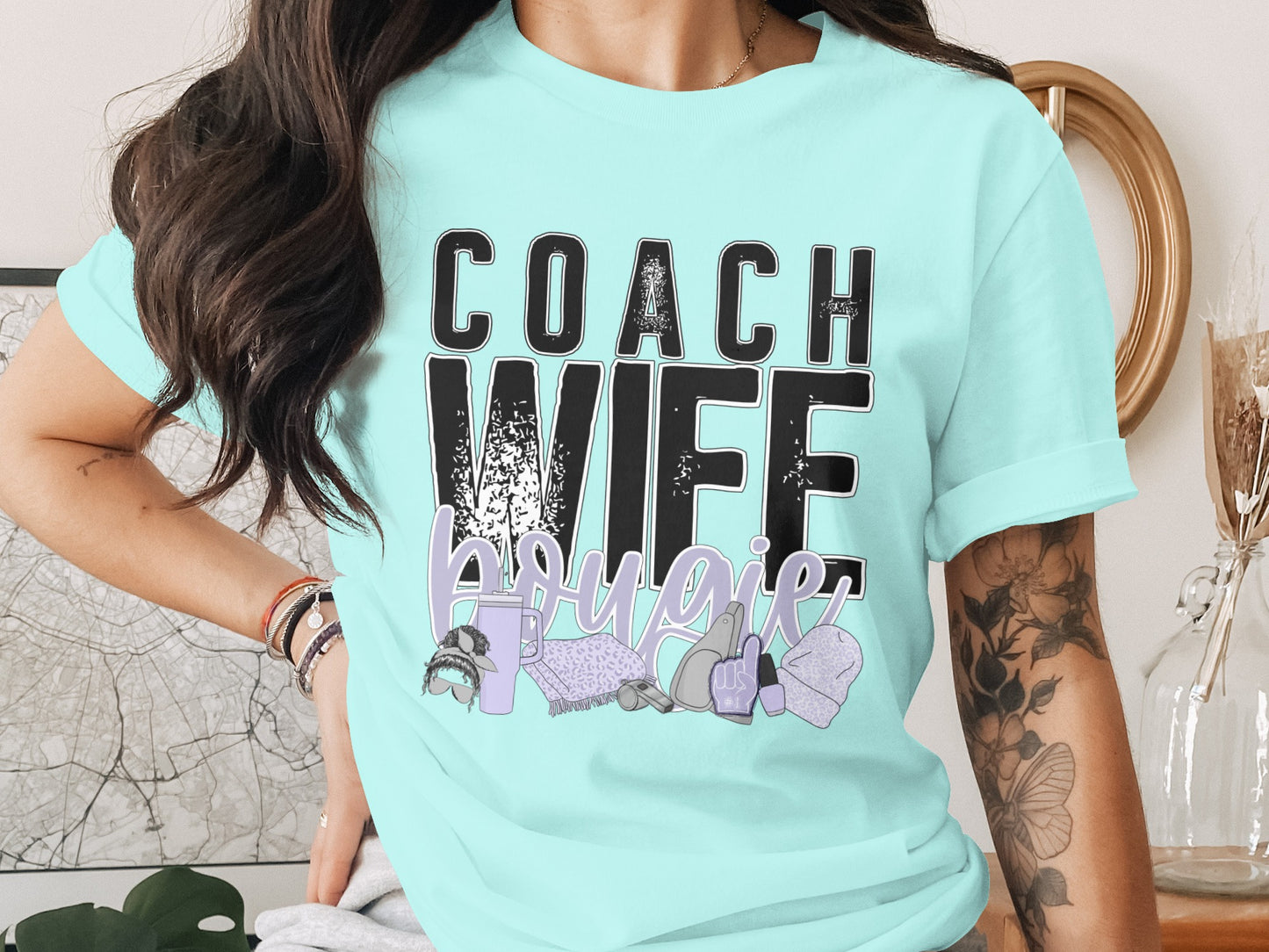Coach Wife Bougie Graphic Novelty Shirt