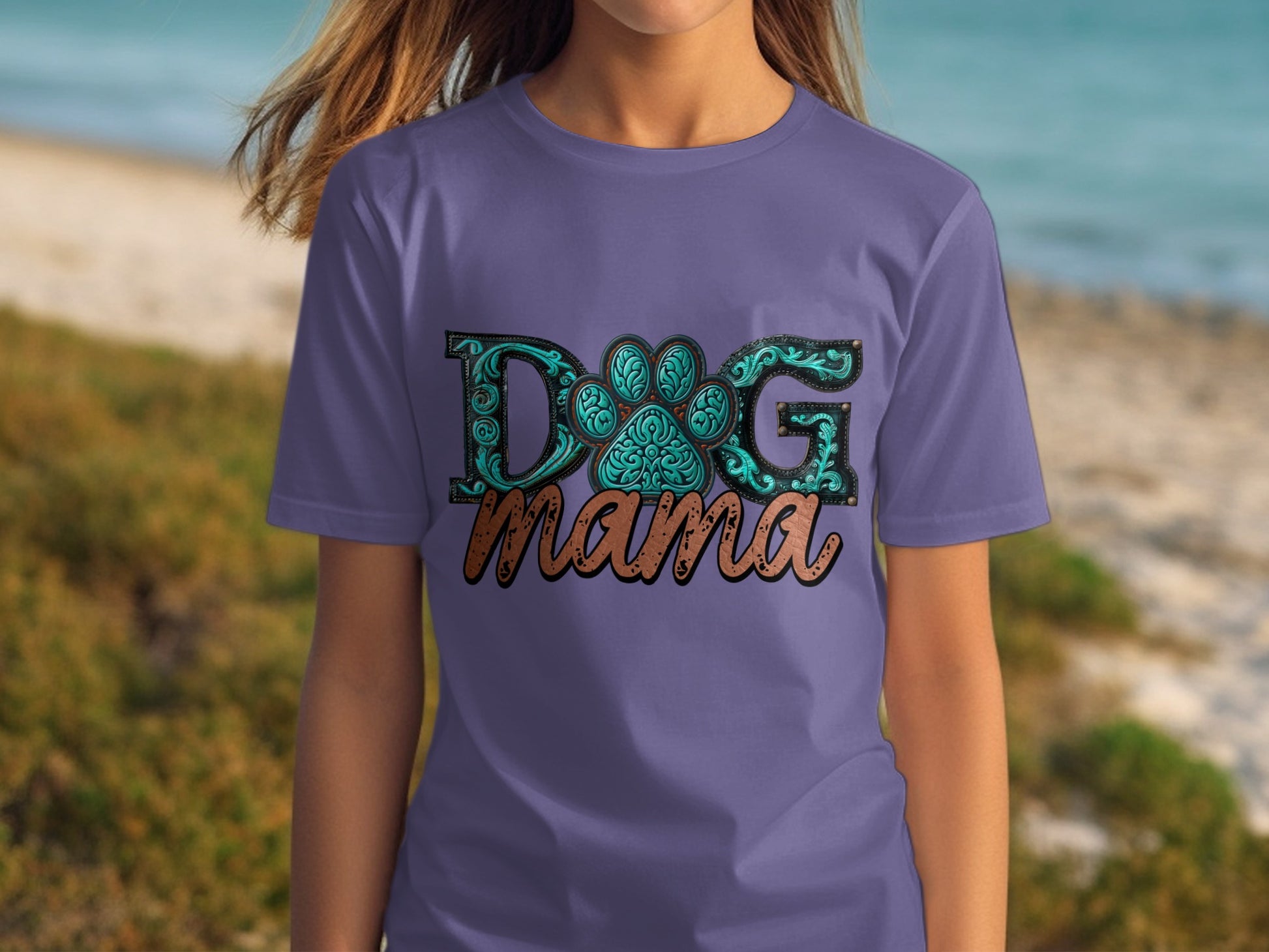 Stylish Dog Mama Graphic Tee for Pet Lovers