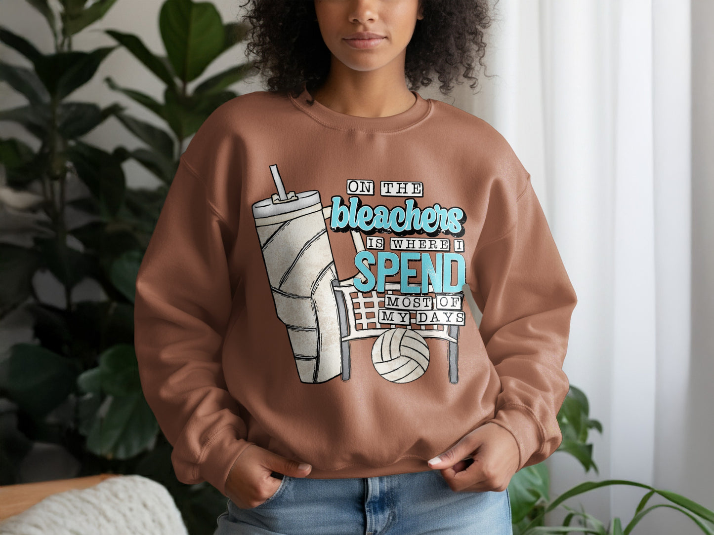 Funny Volleyball And Bleachers Sweatshirt Product