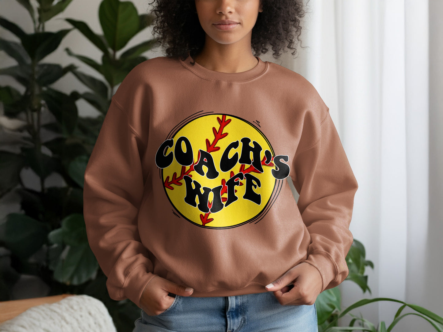 Coach's Wife Sweatshirt Perfect for Sports Lovers