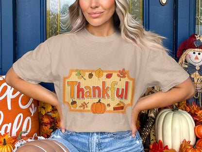 Thankful Fall Graphic Tee for Autumn Season