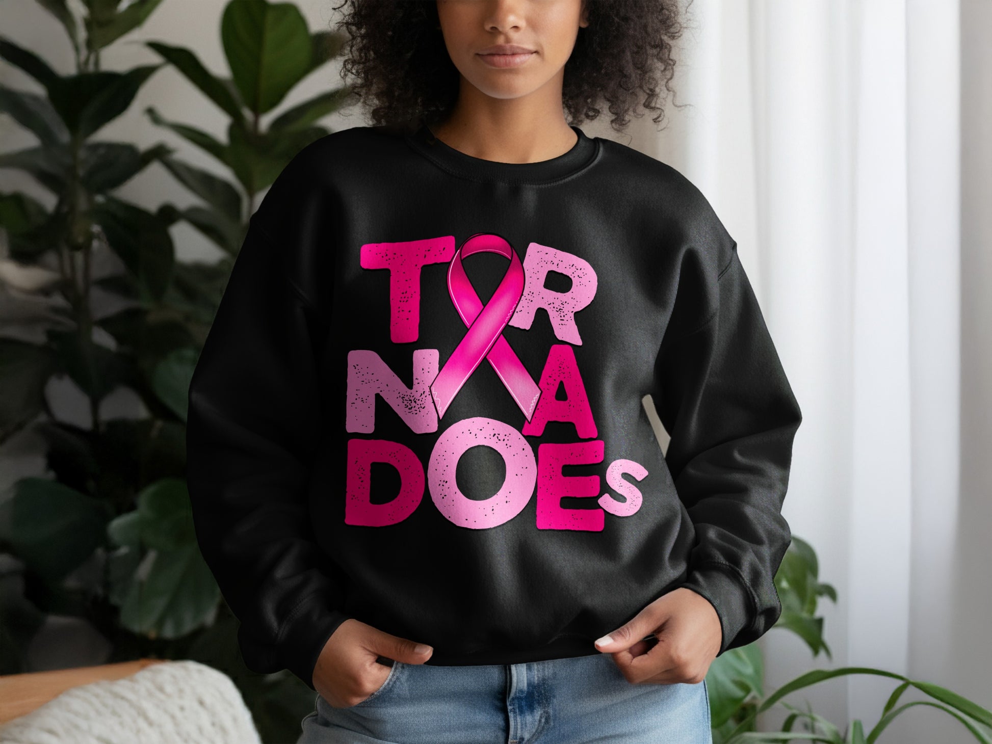 Tornadoes Breast Cancer Awareness Sweatshirt