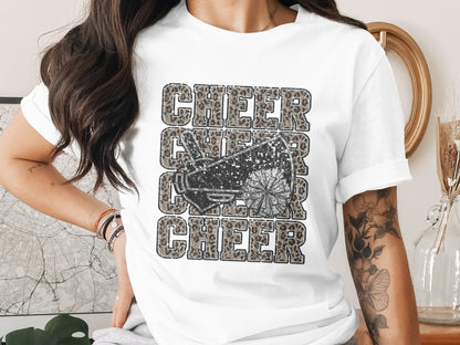 Stylish Cheer Cheer Cheer Graphic T-Shirt Design