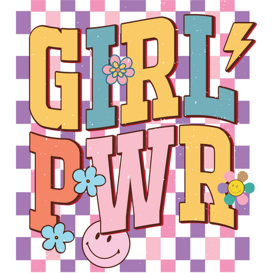 Colorful Girl Power Graphic Design Decor Item