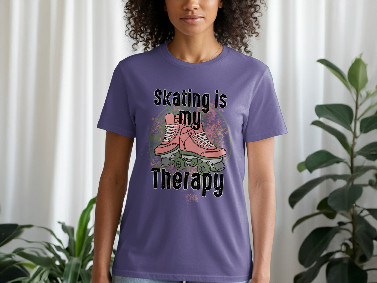 Skating is My Therapy Graphic Tee