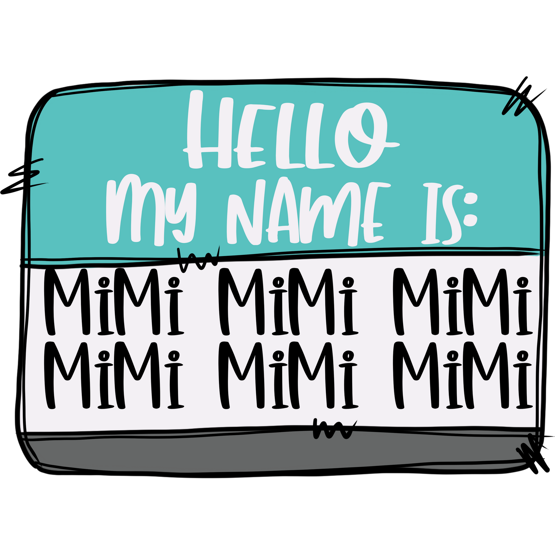 Personalized Hello My Name Is Mimi Name Tag