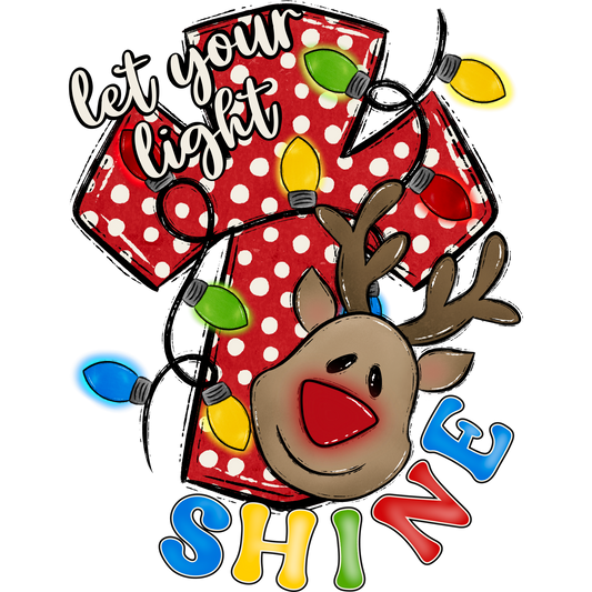 Let Your Light Shine Reindeer Christmas product