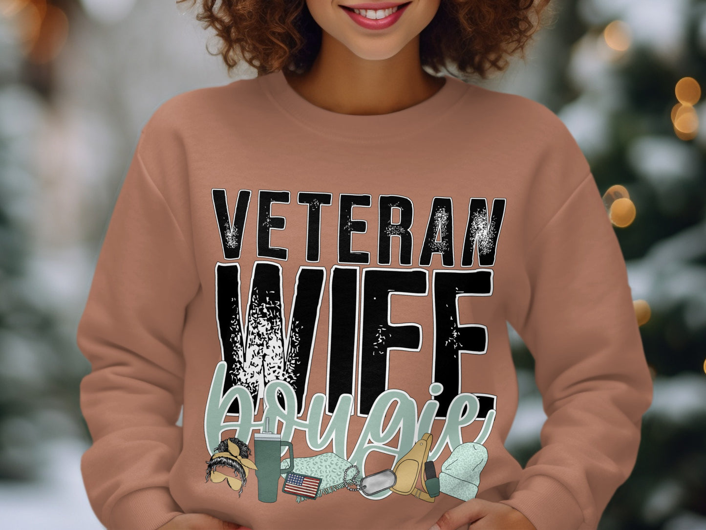 Veteran Wife Bougie Stylish Clothing