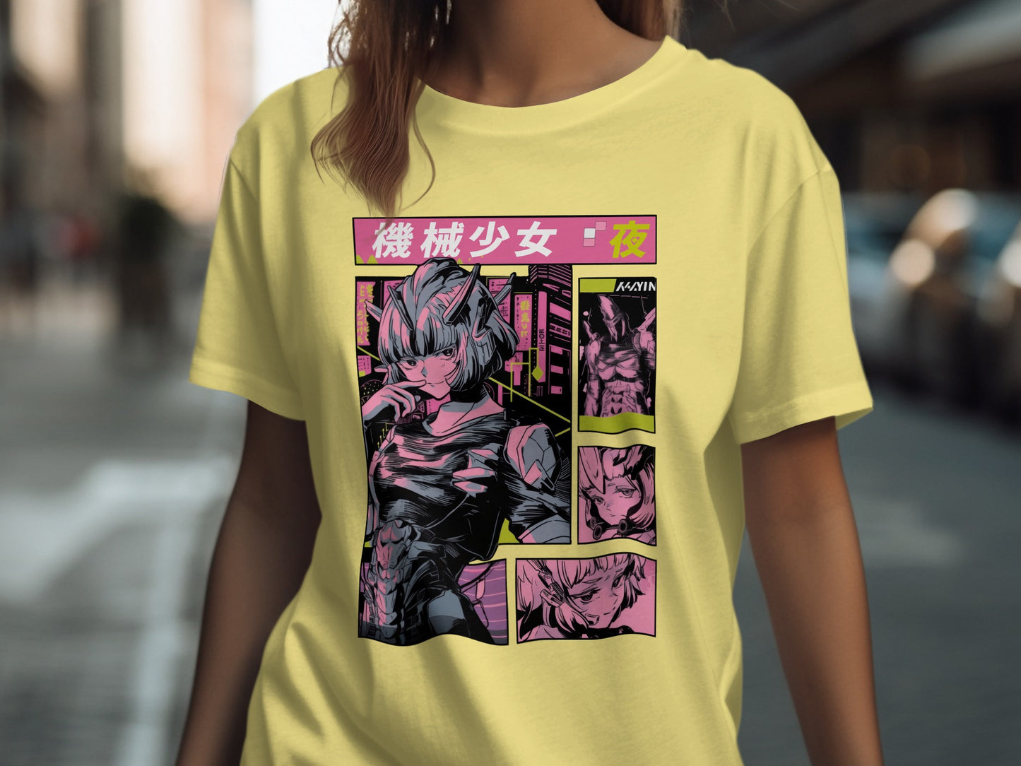 Graphic Tee with Anime Inspired Design