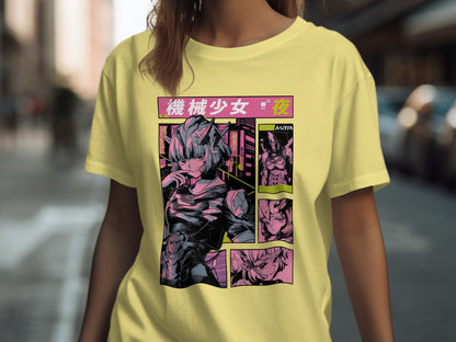 Graphic Tee with Anime Inspired Design