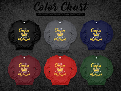 The Queen Has Retired Crewneck Dark Heather Sweatshirt