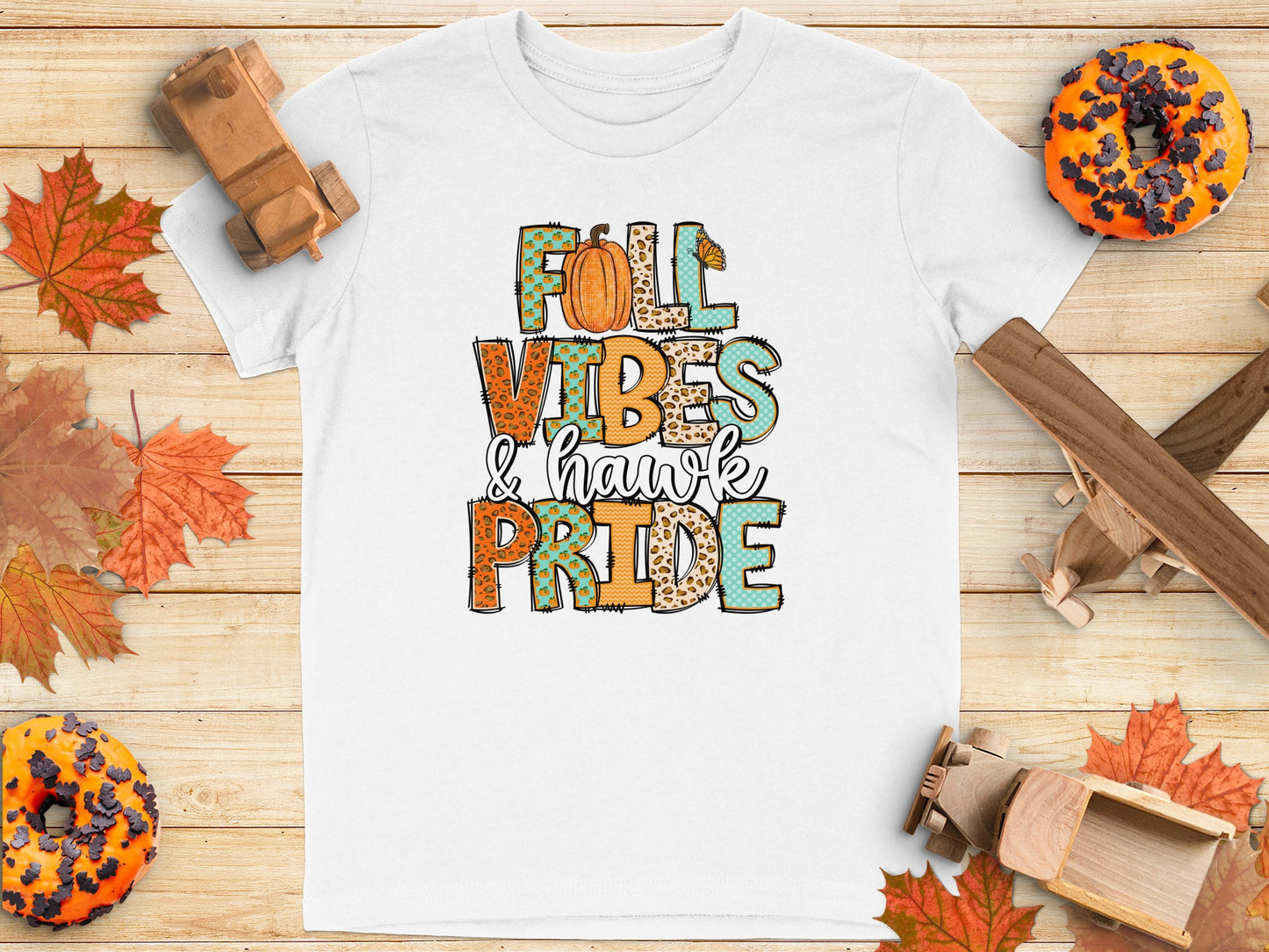 Fall Vibes & Hawk Pride Graphic T-Shirt product type