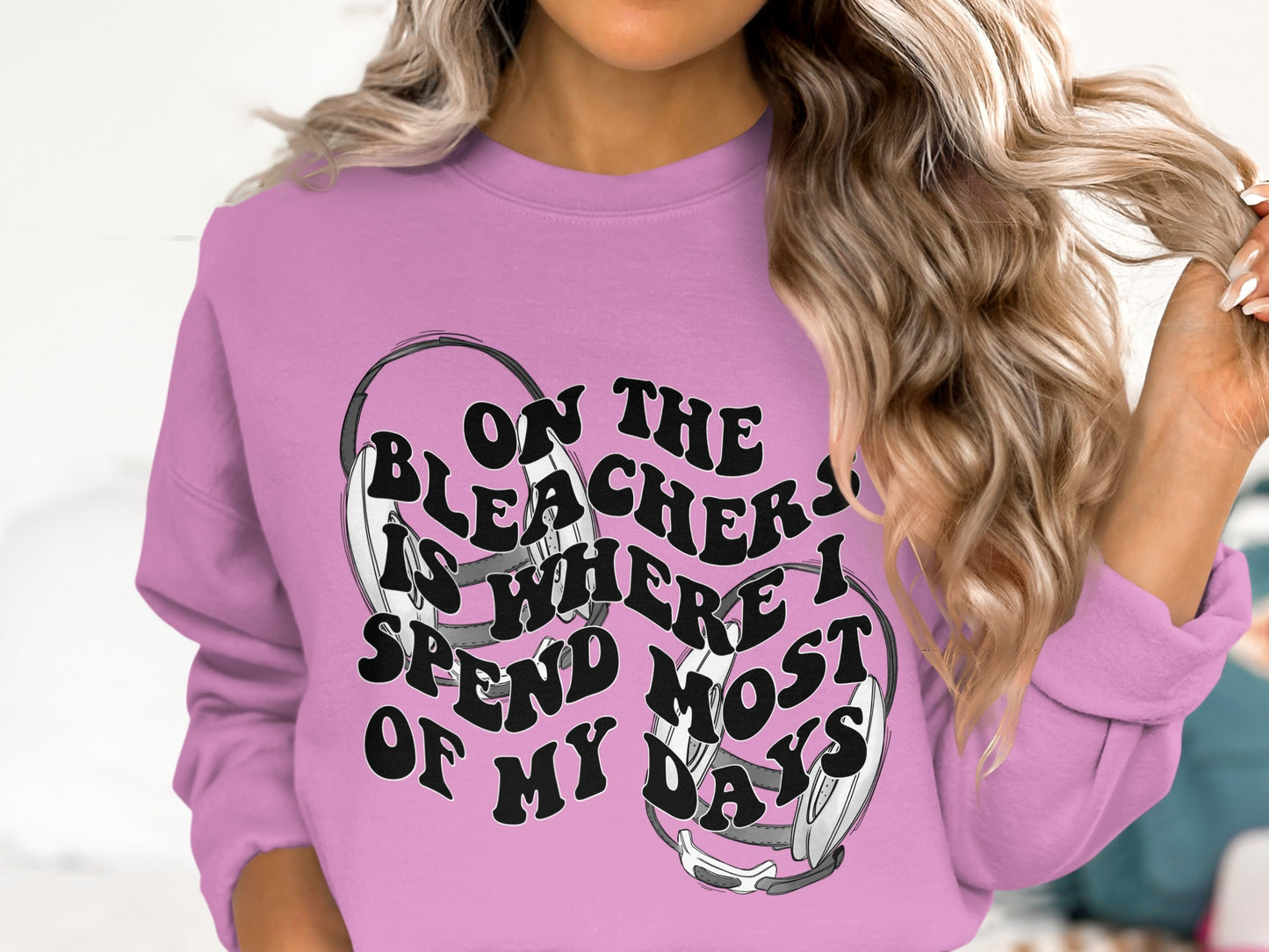 On The Bleachers Sweatshirt Casual Wear Graphic Top