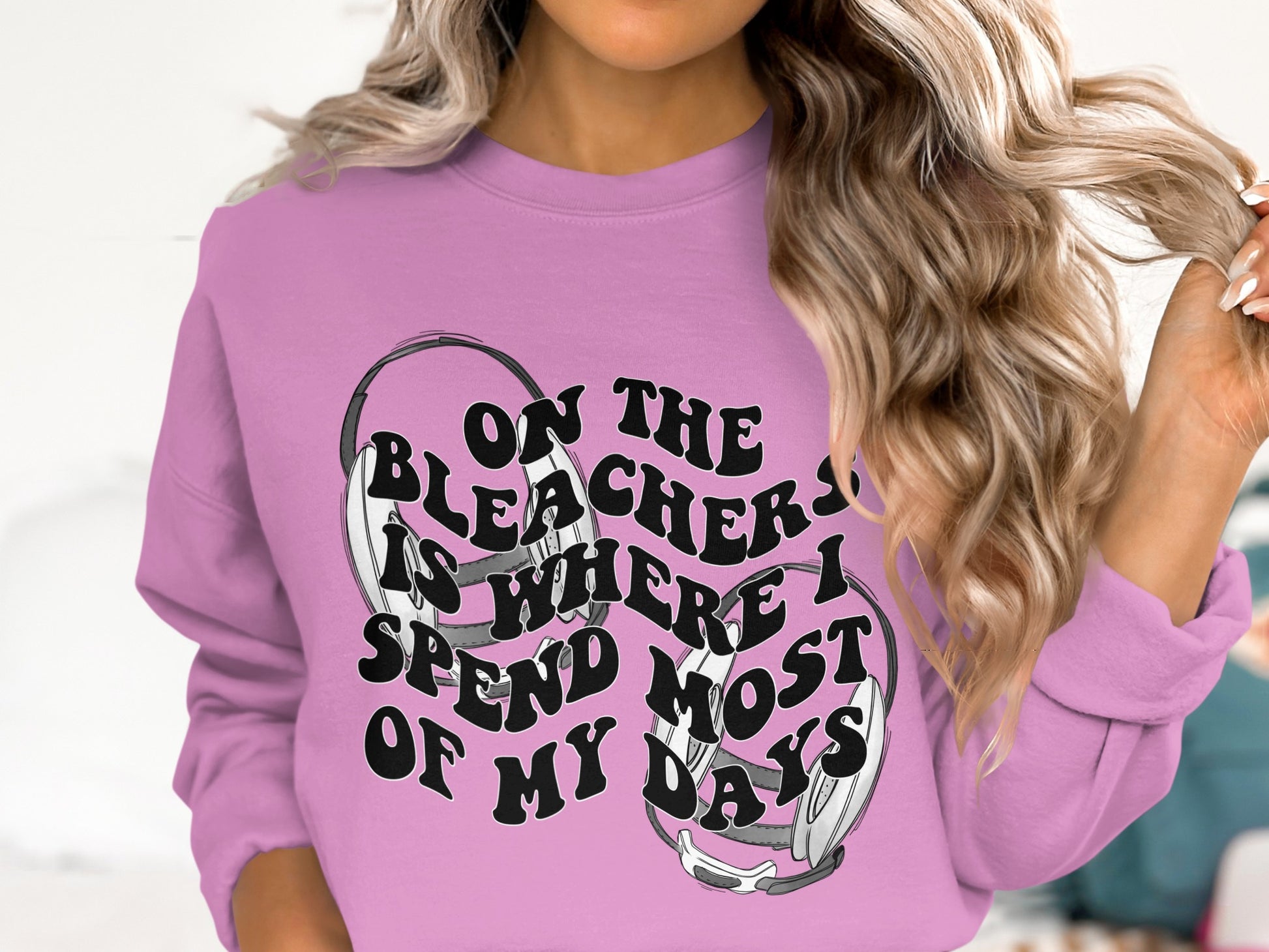 On The Bleachers Sweatshirt Casual Wear Graphic Top