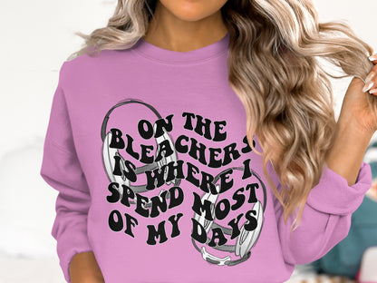 On The Bleachers Sweatshirt Casual Wear Graphic Top
