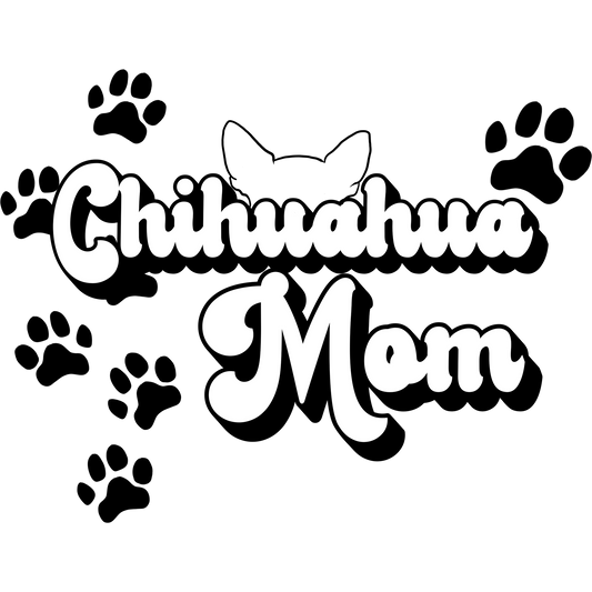 Chihuahua Mom Cute Dog Lover Paw Print Design product