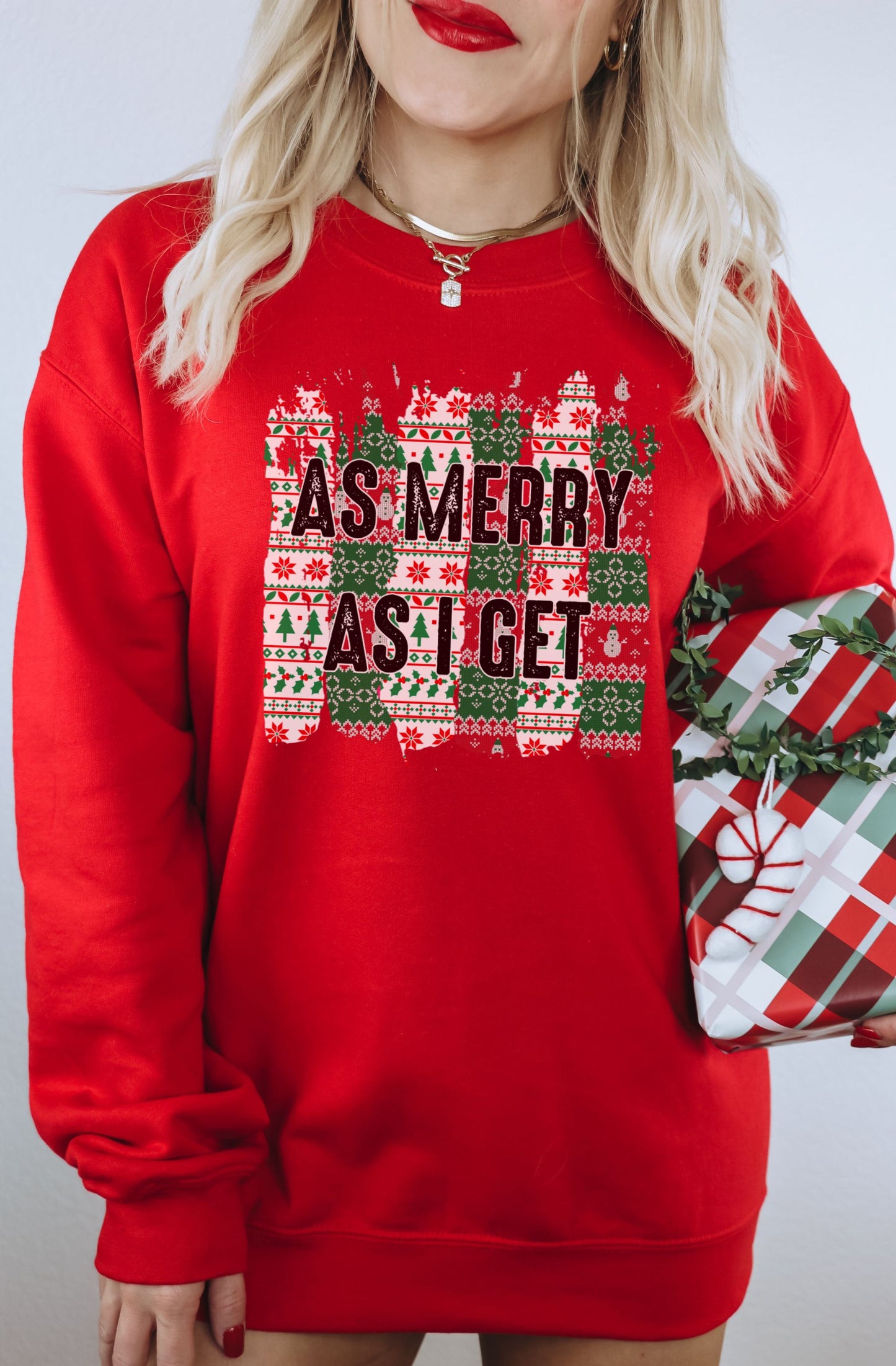 As Merry As I Get Festive Holiday Sweatshirt product