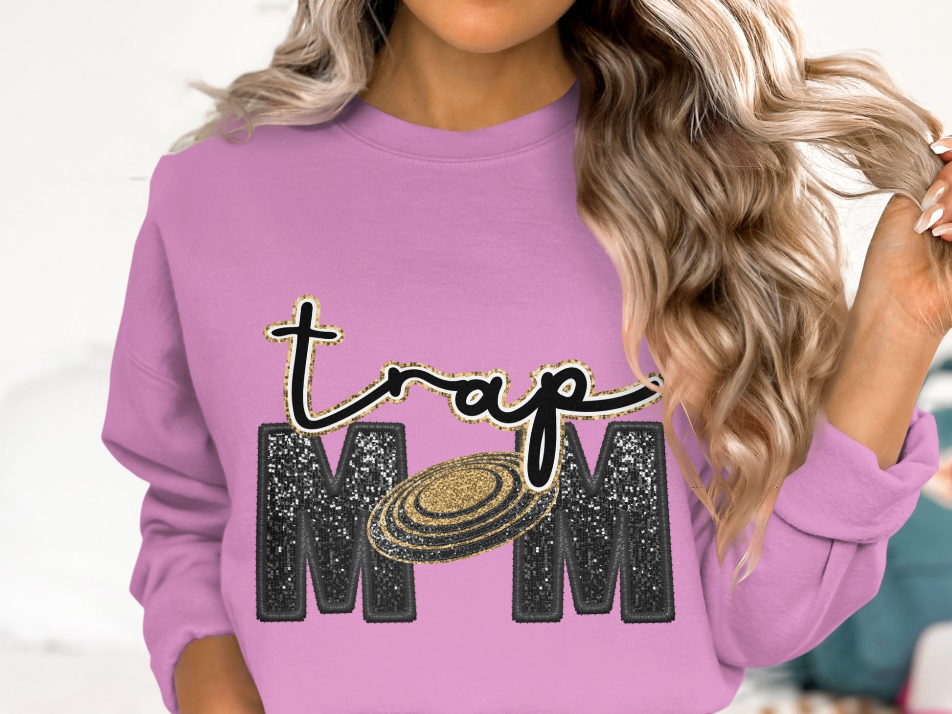 Trendy Trap Mom Graphic Sweatshirt