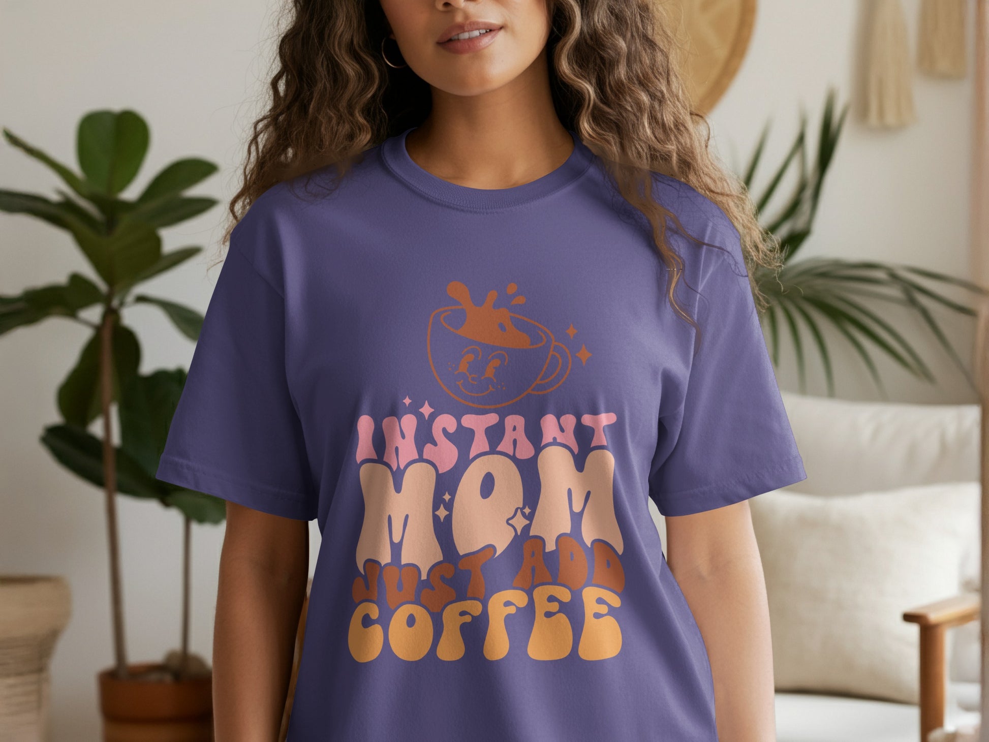 Instant Mom Just Add Coffee Shirt Graphic Tee