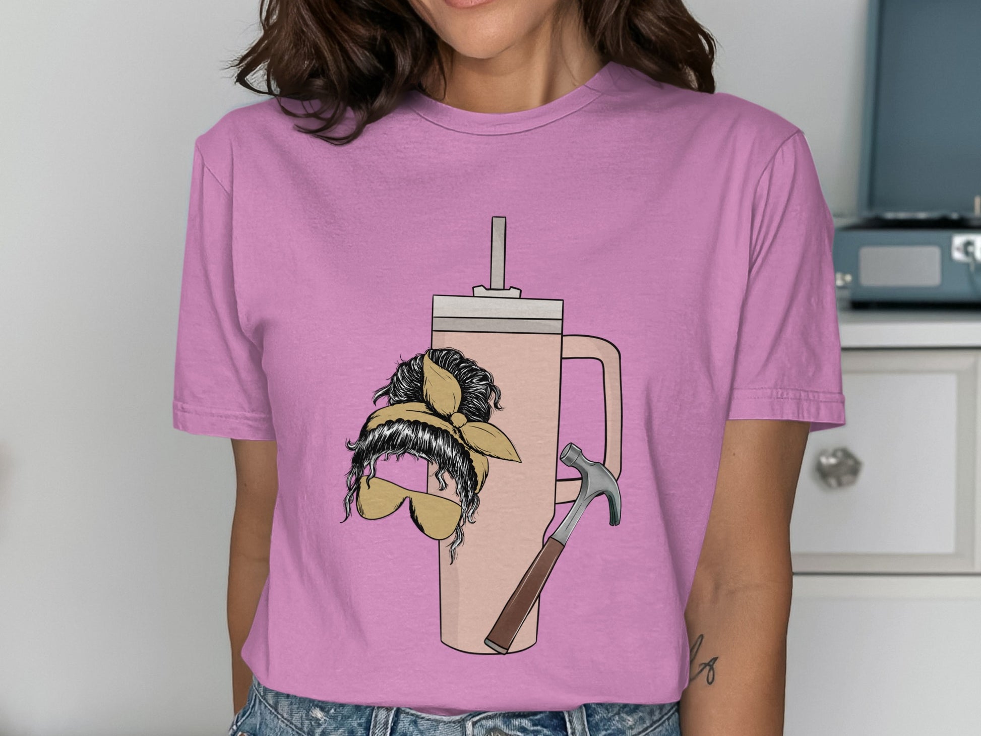 Funny Pink Shirt with Unique Novelty Design