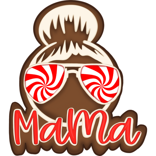 Stylish Mama with Peppermint Sunglasses Design