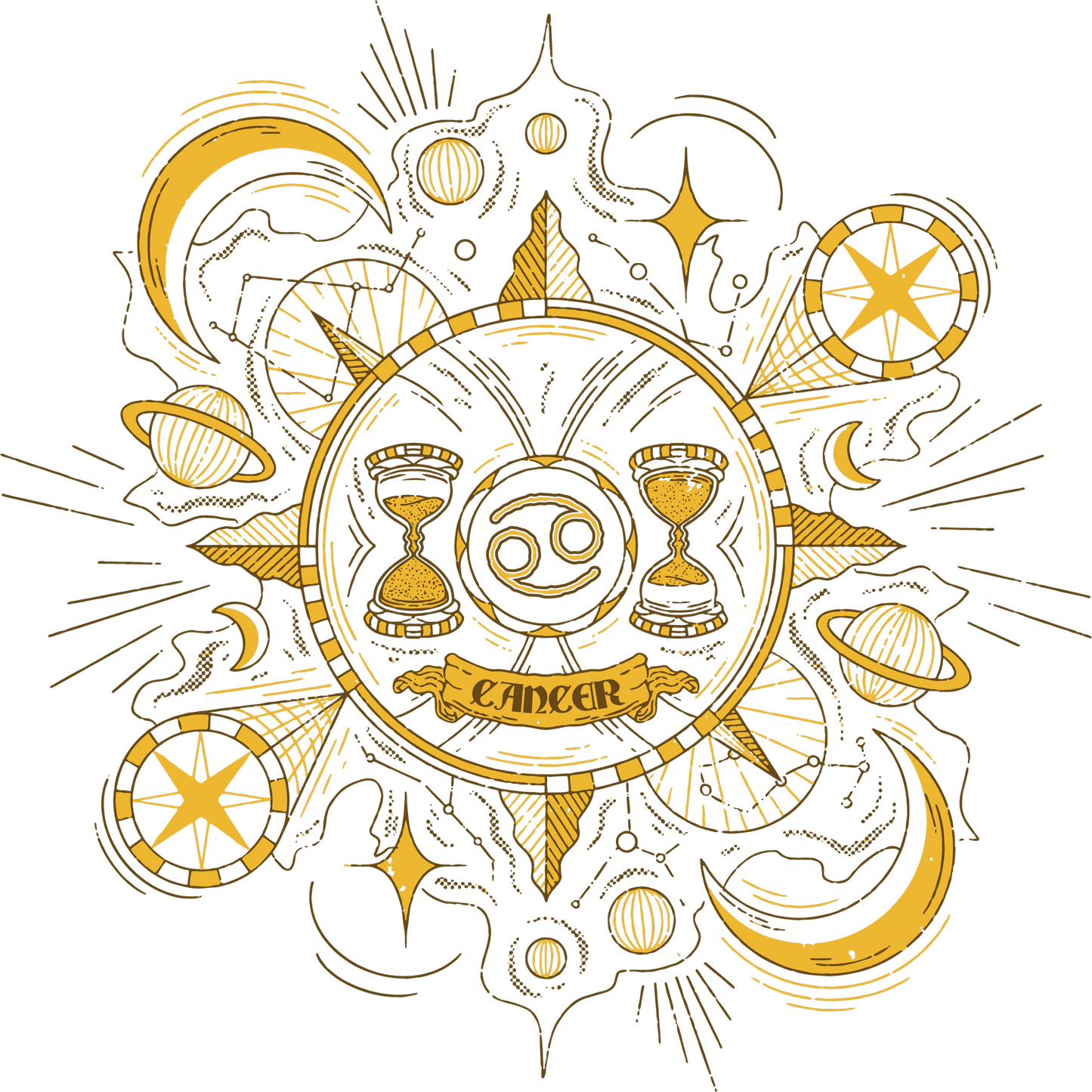 Zodiac Cancer Themed Artwork for Astrology Lovers