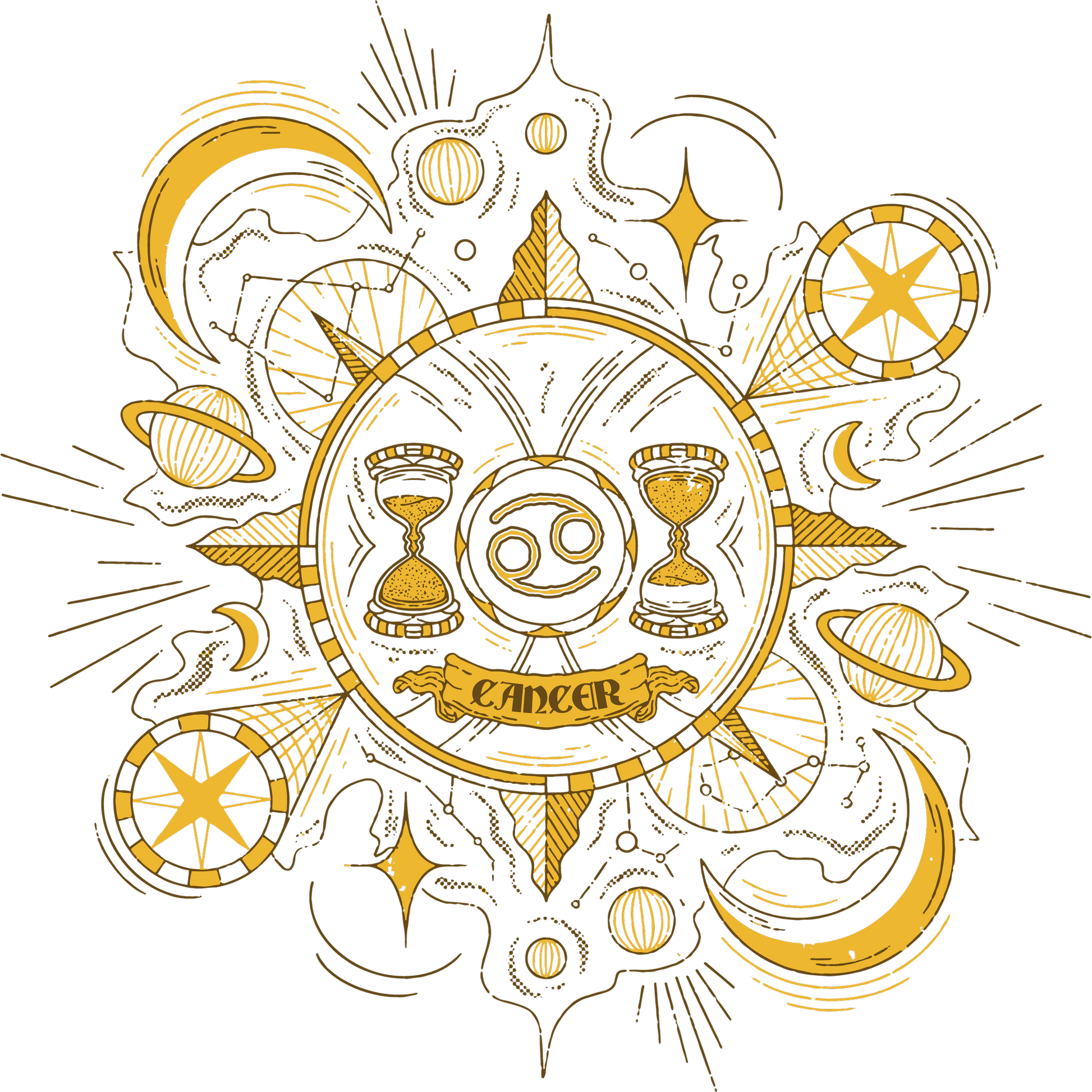 Zodiac Cancer Themed Artwork for Astrology Lovers
