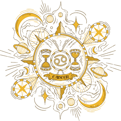 Zodiac Cancer Themed Artwork for Astrology Lovers
