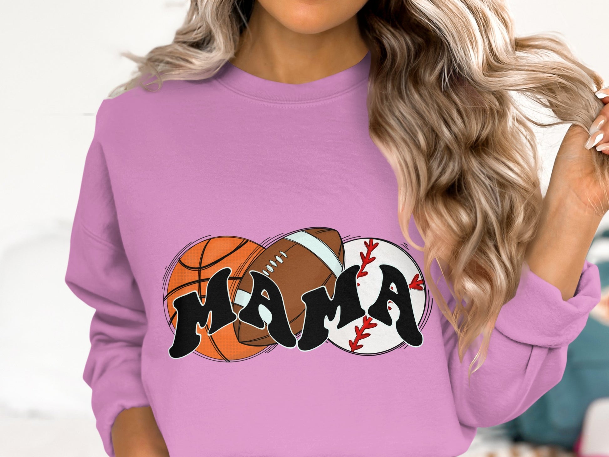 Sports Enthusiast Mama Sweatshirt