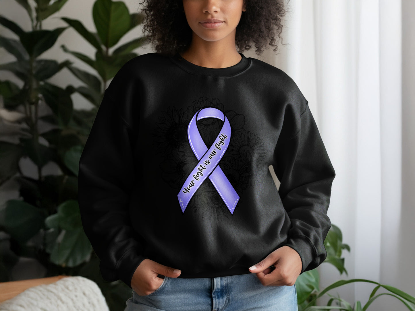 When Faith Is All We Have Purple Ribbon Shirt