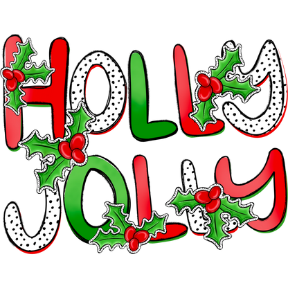 Holly Jolly Festive Holiday Decoration Art Print