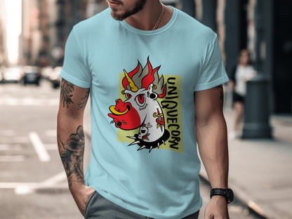 Unique Uniquecorn Graphic T-shirt for Casual Wear