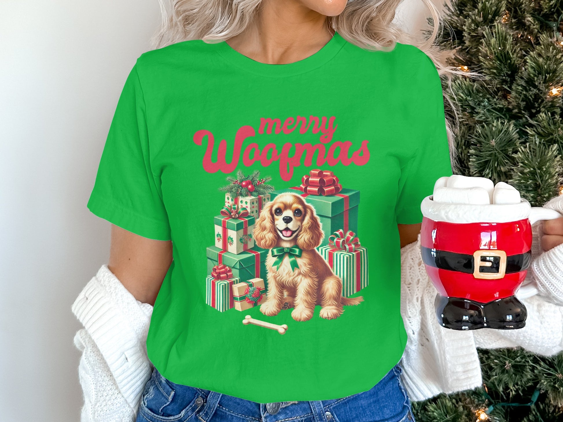 Merry Woofmas Dog and Christmas Presents Shirt