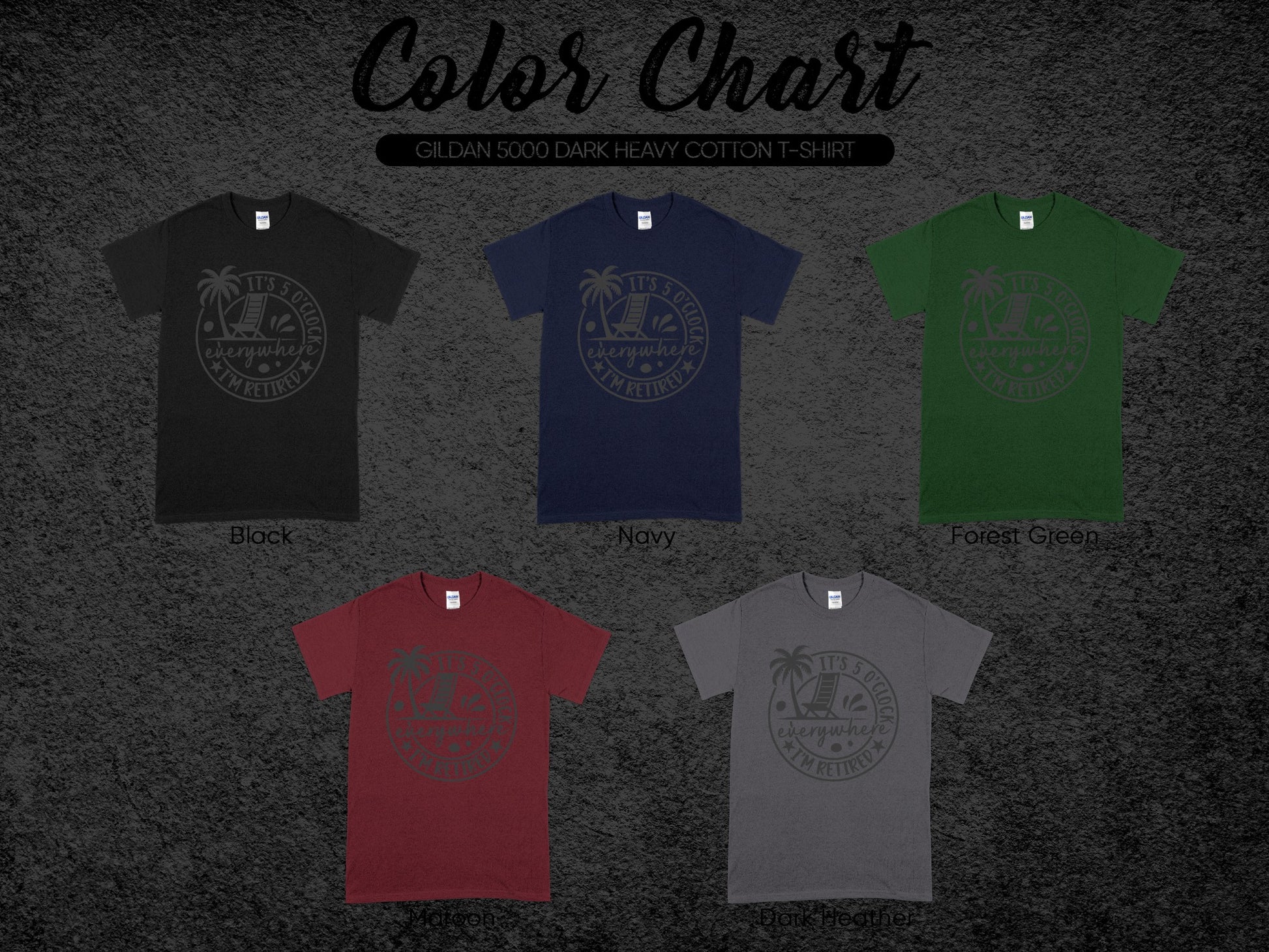 Gildan 5000 Dark Heavy Cotton T-Shirt product