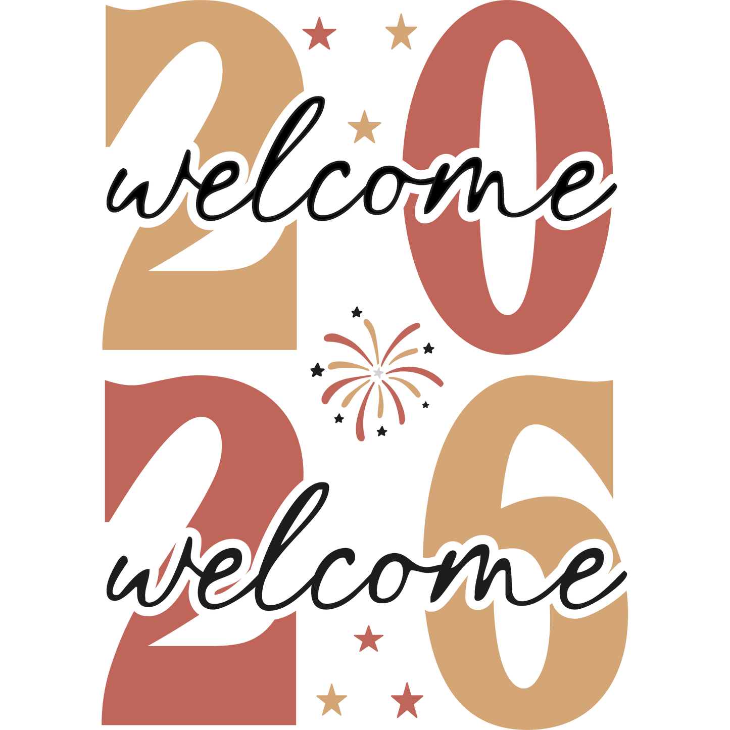 Welcome 2026 Decorative Sign for New Year Celebrations