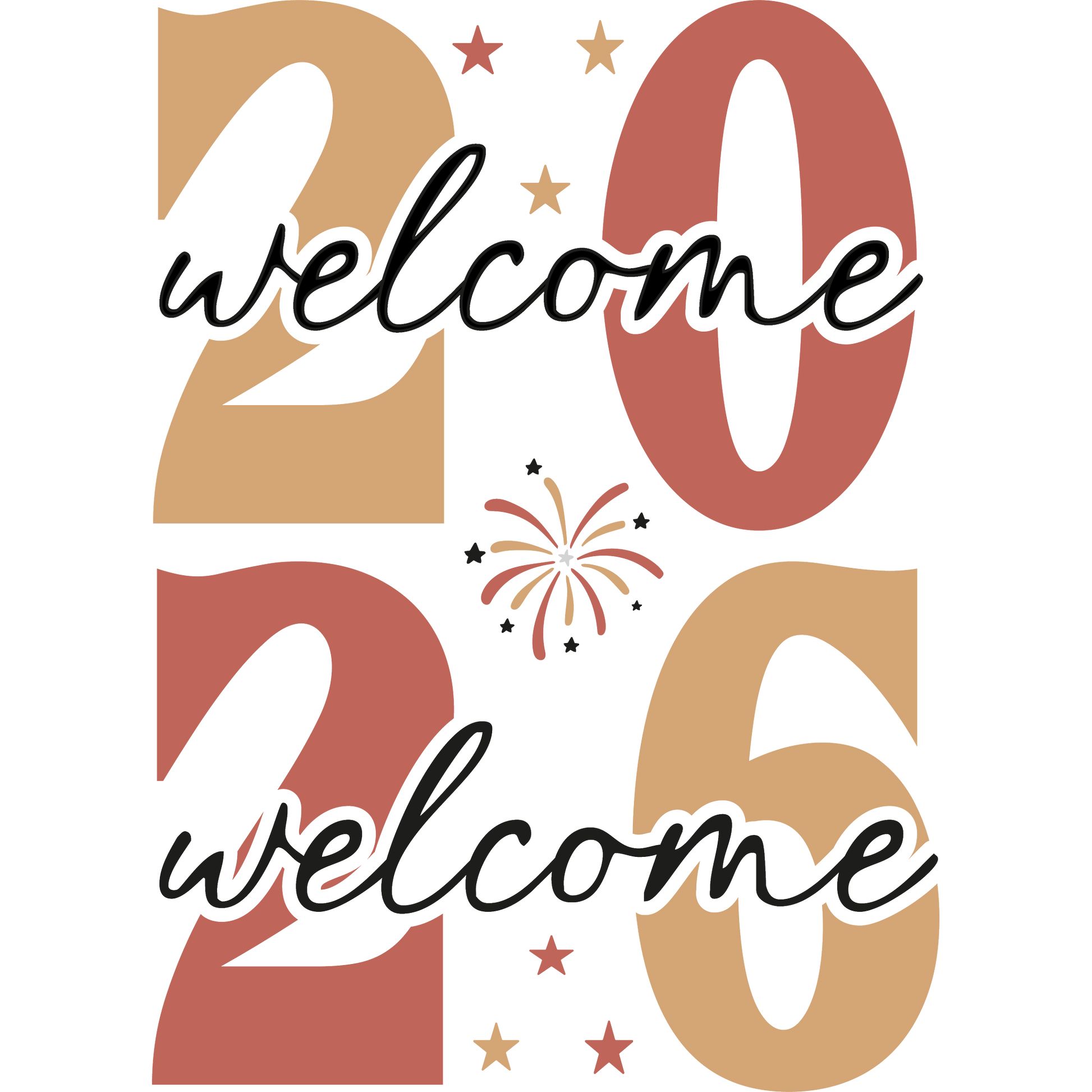 Welcome 2026 Decorative Sign for New Year Celebrations