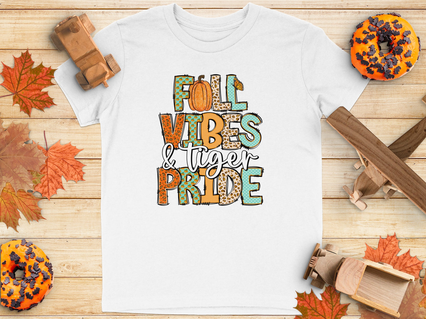 Fall Vibes and Tiger Pride Graphic T-Shirt product