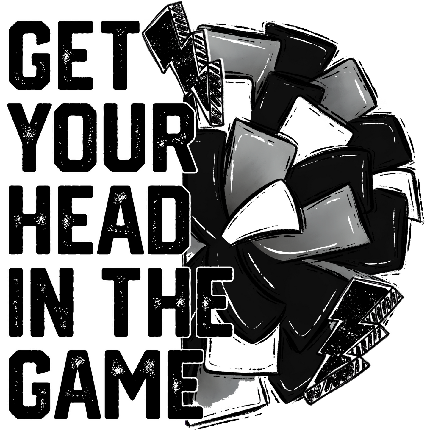 Get Your Head in the Game Sports Motivation Poster