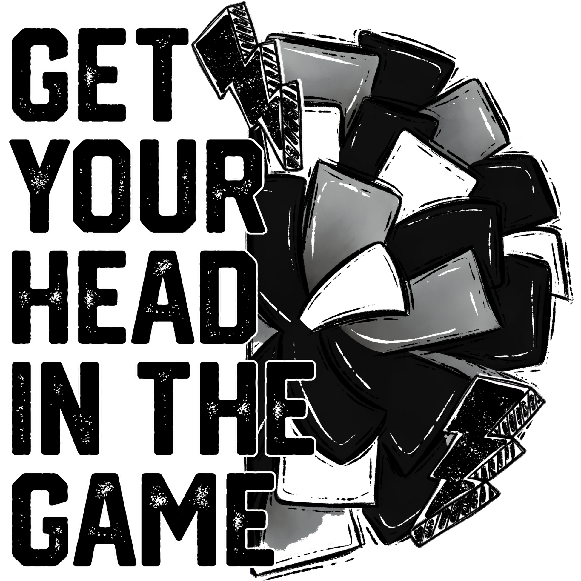 Get Your Head in the Game Sports Motivation Poster